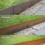 Kantopsluiting Metal cortenstaal